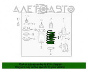 Arcul frontal dreapta Acura MDX 07-13