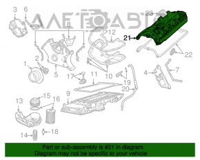 Крышка ГБЦ 1-4 правая BMW X5 E70 4.8 N62B48