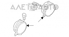 Motorul ventilatorului de răcire stânga pentru Nissan Rogue 07-12.