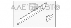 Decorație inferioară ușii spate stânga Audi Q5 8R 13-17 cu turnare cromată nou original OEM