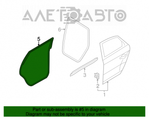 Garnitura ușii din spate dreapta Audi Q5 8R 09-17