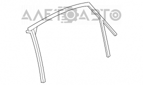 Garnitura sticla spate stanga Audi Q5 8R 09-17 sub perdea