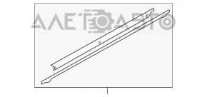 Sticla portiera central fata dreapta Audi Q5 8R 09-17 nou original OEM