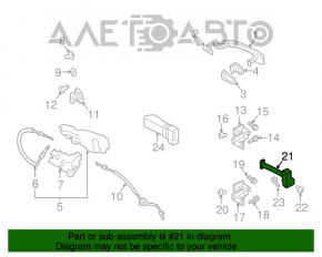 Limitatorul de ușă din fața dreapta Audi Q5 8R 09-17 are 4 poziții.