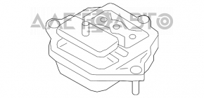 Pernele motorului spate Audi Q5 8R 11-17 2.0T, hibrid nou aftermarket STC