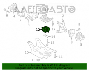 Perna transmisie automata Audi Q5 8R 11-17 2.0T, hibrid fisurata