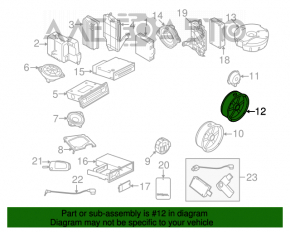 Difuzor spate stânga Audi Q5 8R 09-17