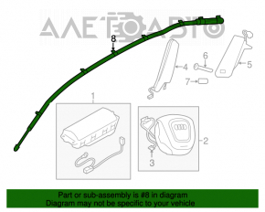 Perna de aerbag laterală stângă pentru Audi Q5 8R 09-17