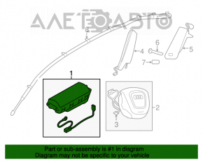 Airbagul de pasager din bordul Audi Q5 8R 09-17