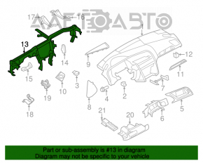 Tubul de subtorpilă pentru Audi Q5 8R 09-17