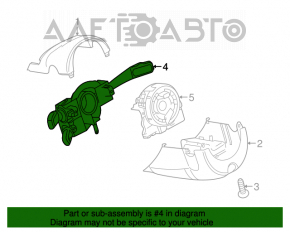 Comutatorul de sub volan pentru asamblarea chitarei Audi Q5 8R 09-12