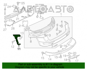 Suportul pentru bara spate dreapta Audi Q5 8R 09-17