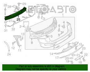 Amplificatorul pentru bara spate Audi Q5 8R 09-17