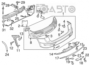 Amplificatorul pentru bara spate Audi Q5 8R 09-17