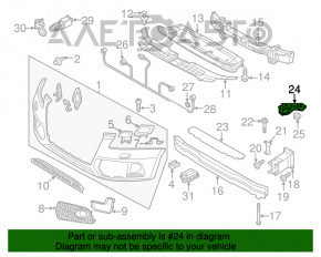 Suportul de bara fata dreapta pentru Audi Q5 8R 09-17