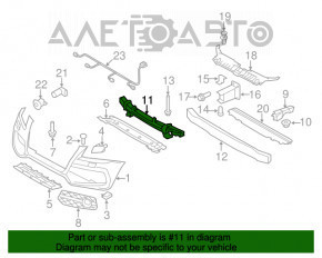 Absorbantul de bara fata Audi Q5 8R 09-12 pre-restilizare