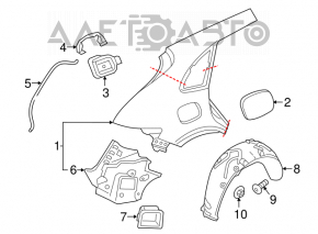 Clapeta de ventilatie dreapta Audi Q5 8R 09-17 nou original OEM