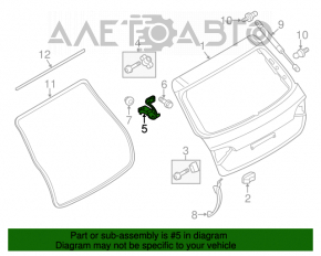 Петля двери багажника левая Audi Q5 8R 09-17