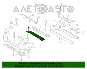 Protecția pentru bara de protecție față Audi Q5 8R 09-12