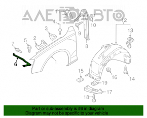 Suport aripă față stânga Audi Q5 8R 09-17