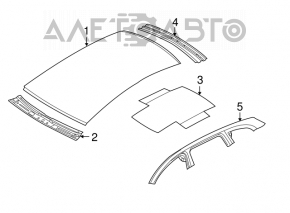 Acoperiș metalic pentru Audi Q5 8R 09-17 fără panoramică