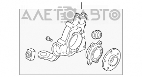 Bara spate stânga Audi Q5 8R 09-17 AWD cu senzor ABS.