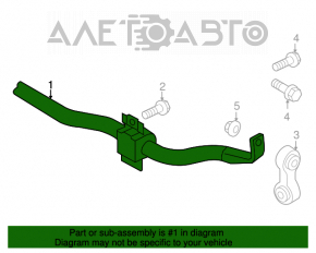 Stabilizator spate Audi Q5 8R 09-17 23mm fără cleme