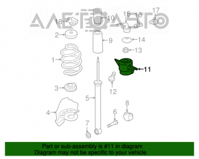 Suport amortizor spate dreapta Audi Q5 8R 09-17 nou, neoriginal.