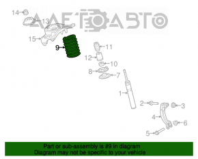 Arcul de suspensie din față dreapta pentru Audi Q5 8R 09-17