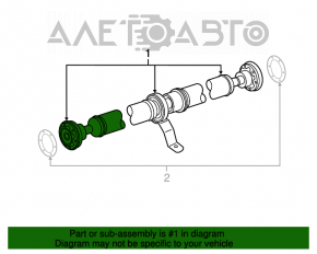 Arborele cardanic pentru Audi Q5 8R 09-12 2.0T, 3.2