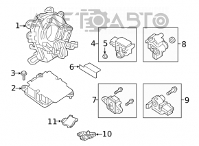 Senzor airbag usa dreapta Nissan Versa Note 13-19