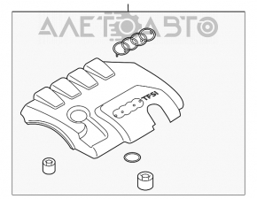 Накладка двигателя Audi Q5 8R 09-17 2.0T слом креп