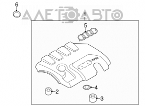 Накладка двигателя Audi Q5 8R 09-17 2.0T слом креп