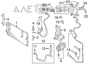 Компрессор кондиционера Audi A4 B8 08-12 дорест 2.0T