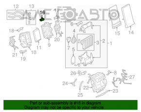 Actuator motor pentru acționarea încălzitorului și a aerului condiționat pentru Audi Q5 8R 09-17.