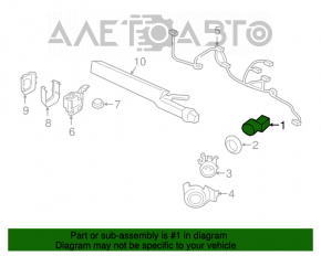 Senzori parcare spate Audi Q5 8R 09-17 exterior, fara inel nou original OEM