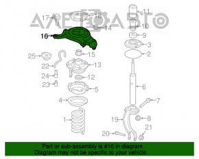 Suport amortizor față stânga Audi Q5 8R 09-17