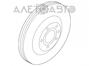 Placă de frână față dreapta Audi A4 B8 08-16, tip 1, 320/30mm.