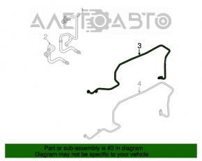 Racordul de răcire a sistemului de ulei pentru Audi A4 B8 08-16 2.0T de admisie