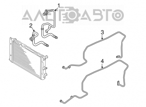 Racordul de răcire a sistemului de ulei pentru Audi A4 B8 08-16 2.0T de admisie