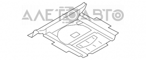 Capacul podelei portbagajului Audi Q5 8R 09-17 negru, tip 1