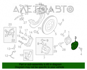 Ступица передняя левая Audi Q5 8R 09-17