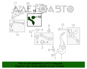 Maneta sus fata dreapta spate Audi A4 B8 08-16 nou non-original LEMFORDER