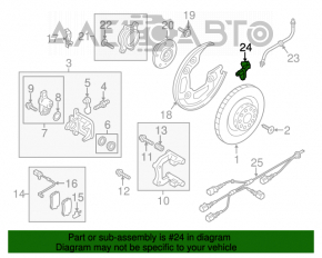 Senzor ABS spate stânga Audi A6 C7 12-18