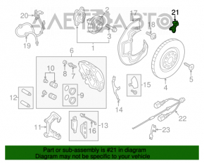 Датчик ABS задний правый Audi A6 C7 12-18