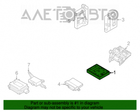 Onboard Body Comfort Control Module Audi A4 B8 08-16