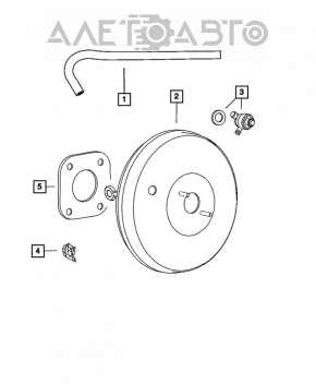 Вакуумный усилитель Jeep Compass 11-16