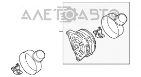 Генератор Audi A4 B8 08-12 дорест 2.0T