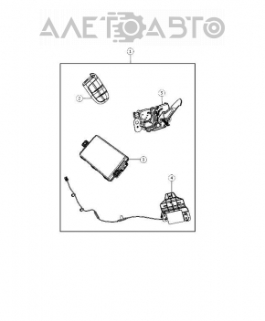 Замок капота Jeep Compass 11-16 с датчиком