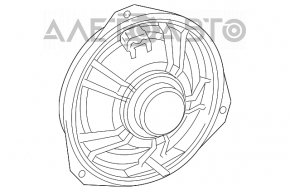 Difuzor spate dreapta Fiat 500L 14-